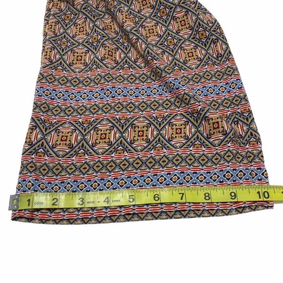 J. Jill Wide Leg Plazzo Boho Aztec Print Pants XS - Picture 7 of 10